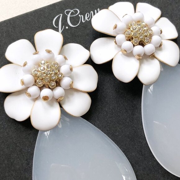 J.Crew Flower Drop Earrings - Picture 2 of 5